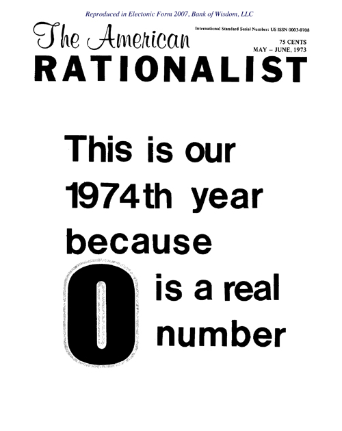 (image for) The American Rationalist Set - Vol. 18 - Vol. 20 - Click Image to Close